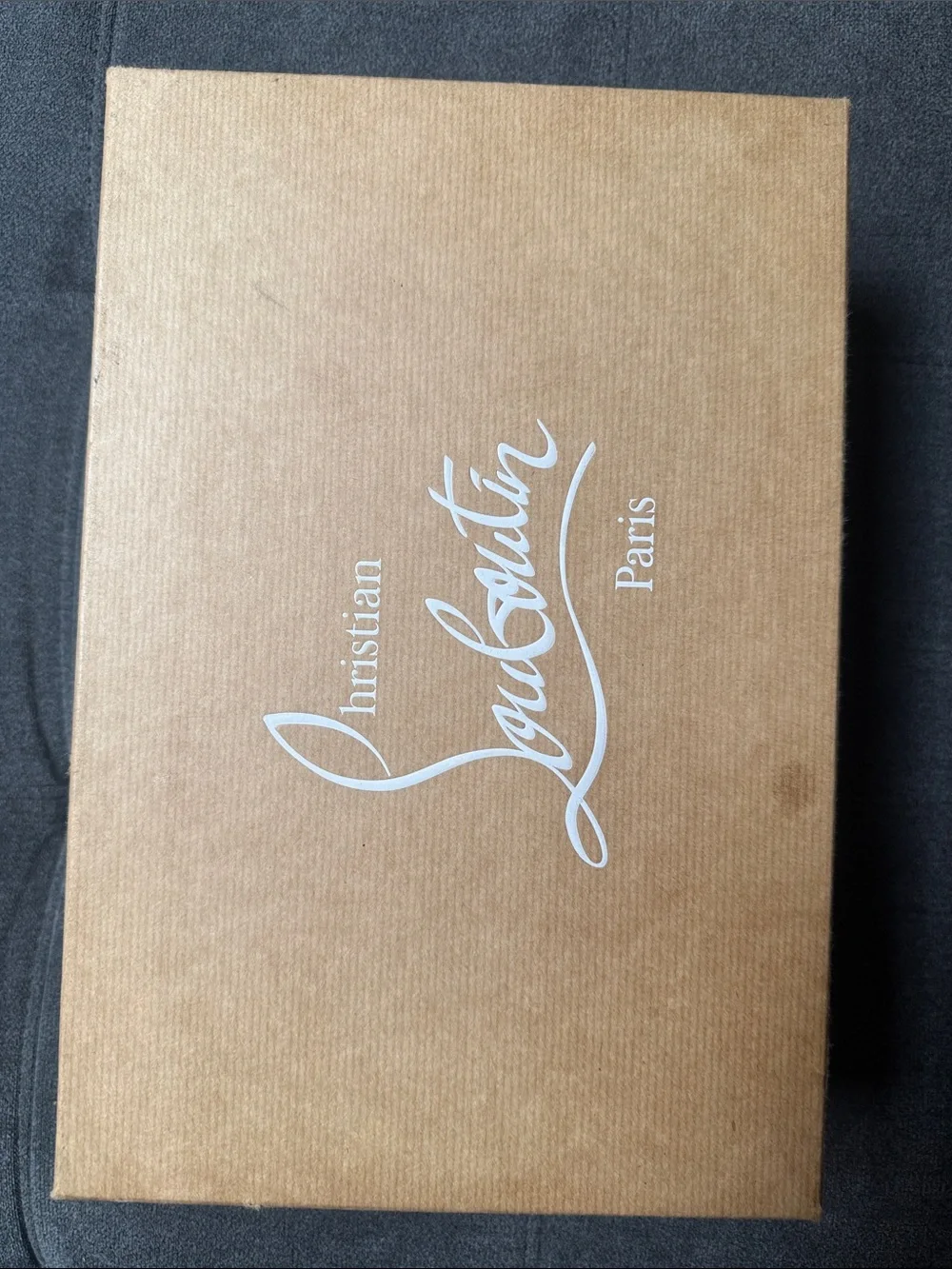 Christian Louboutin Black Prive Patent Peep-Toe Pumps Rare - unworn outdoors